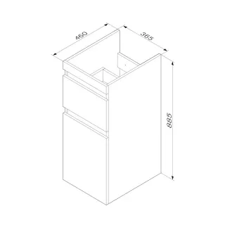 Раковина над стиральной машиной Am.Pm X-Joy M85AWPR1001WG 100 см белый